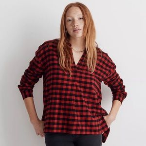 Madewell Flannel Long-Sleeve Shirt in Plaid
